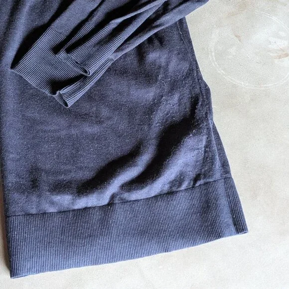 COS Basic wide-neck knit jumper | Navy - Picture 14 of 16